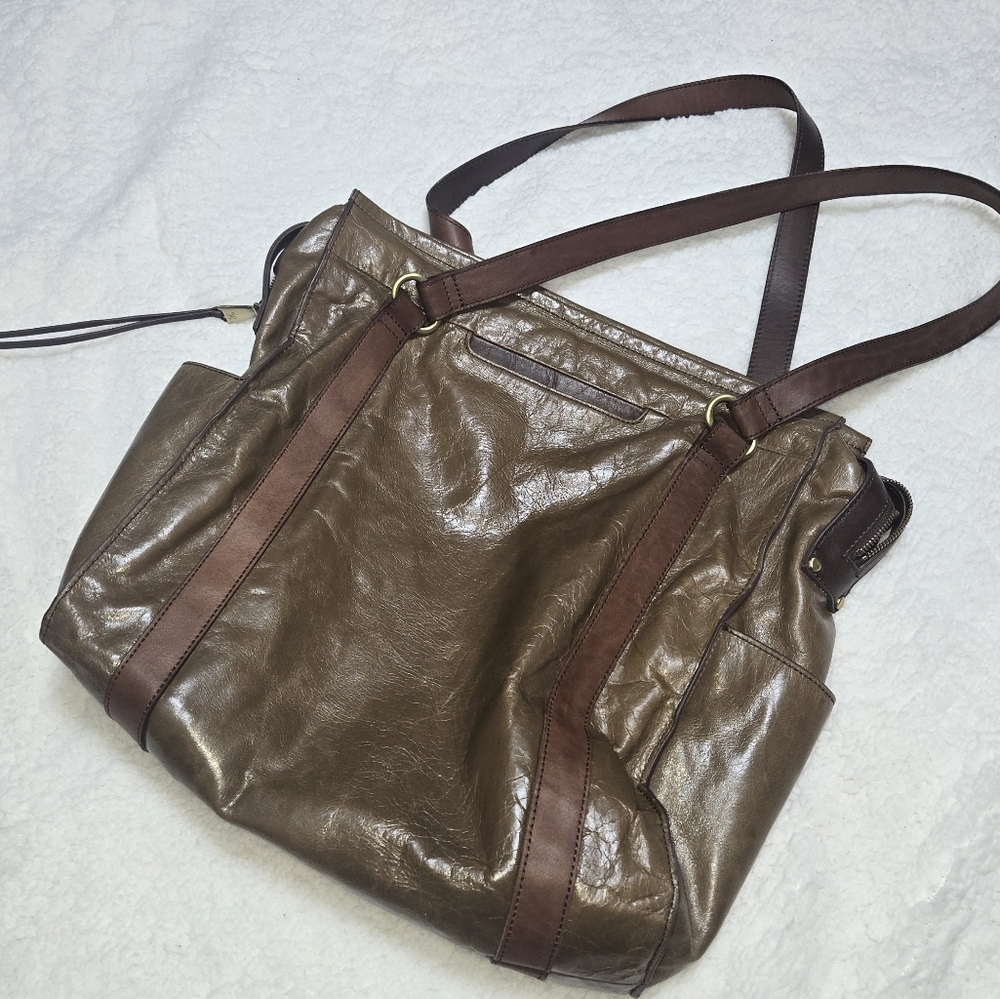 HOBO Brown Leather Tote Bag